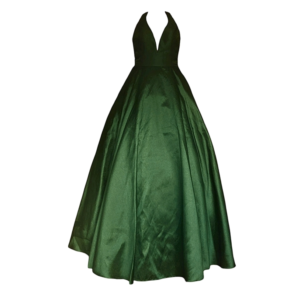 #46 - Amelia Couture Prom Dress Emerald Green